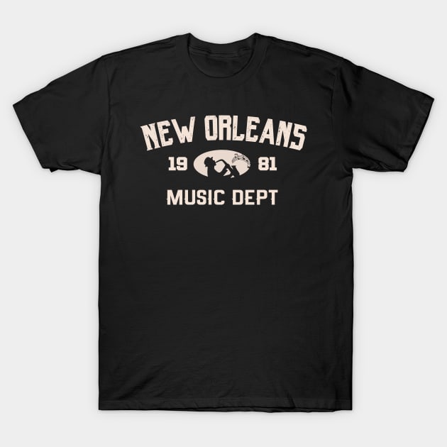 New Orleans Music dept 1981 T-Shirt by SpaceWiz95